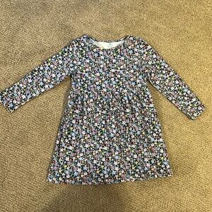 H&M long sleeve floral dress, toddler girls 3/4T
